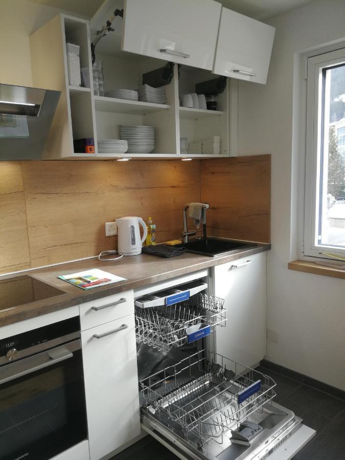 Apartmán Haus Rhaetikon 1. Og, Links Davos Exteriér fotografie