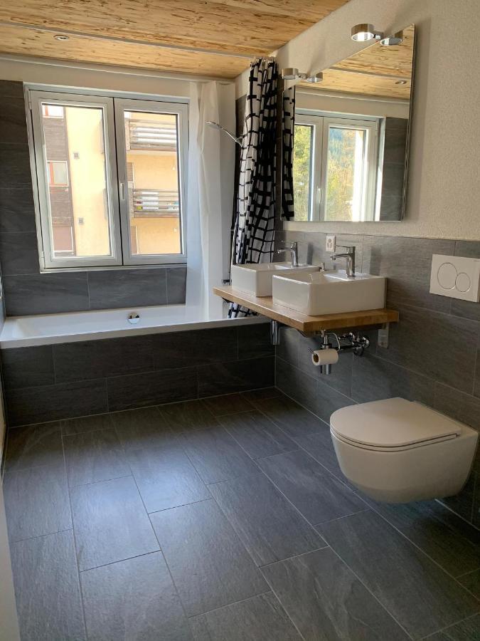 Apartmán Haus Rhaetikon 1. Og, Links Davos Exteriér fotografie