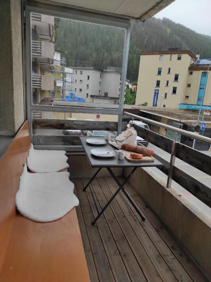 Apartmán Haus Rhaetikon 1. Og, Links Davos Exteriér fotografie
