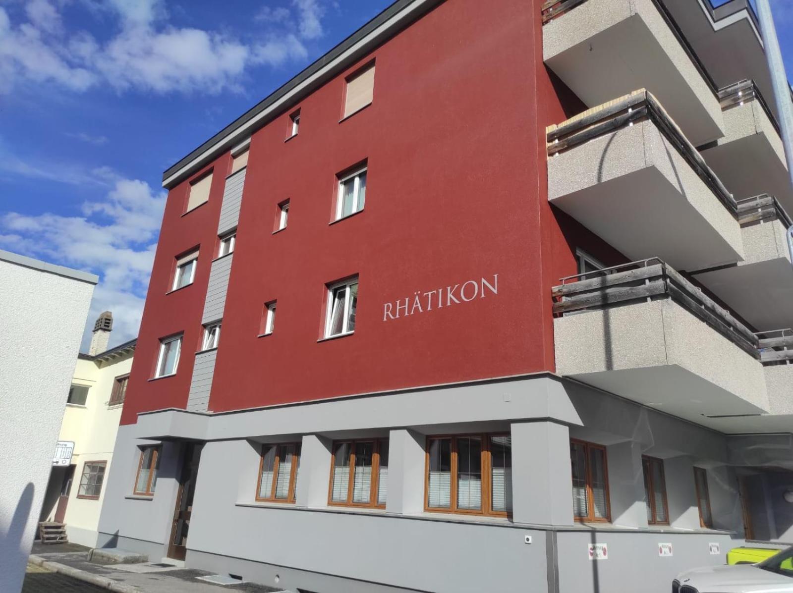 Apartmán Haus Rhaetikon 1. Og, Links Davos Exteriér fotografie